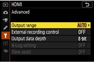 RAW kimeneti opci&oacute;k aktiv&aacute;l&aacute;si szolg&aacute;ltat&aacute;s&aacute;nak 1. l&eacute;p&eacute;se