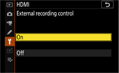 Kapcsolja be a k&uuml;lső r&ouml;gz&iacute;t&eacute;s vez&eacute;rl&eacute;s&eacute;t 2. l&eacute;p&eacute;s