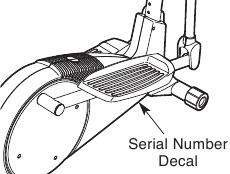 Calcoman&iacute;a del n&uacute;mero de serie