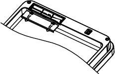 Installation des piles &Eacute;tape 1