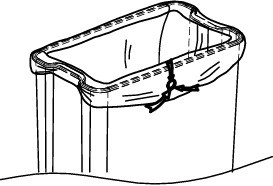 Fixation du sac poubelle