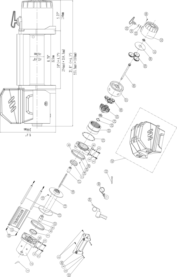 ENSAMBLAJE DEL CABRESTANTE