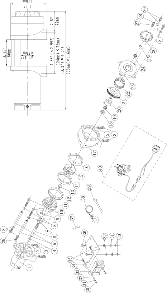 CONJUNTO DEL CABRESTANTE 