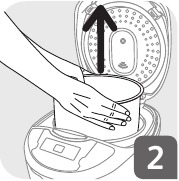 Clean the appliance Fig. 2