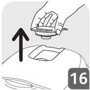 Cleaning the micro pressure valve Fig. 16