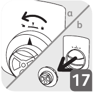 Cleaning the micro pressure valve Fig. 17