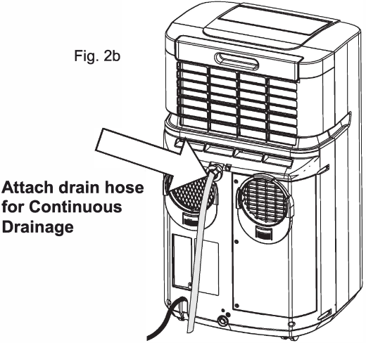 DRENAJE DE AGUA - Opci&oacute;n de drenaje continuo por gravedad