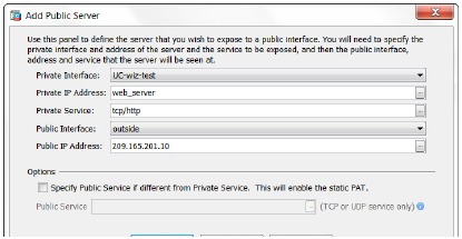 ASA артындағы жалпыға ортақ серверлерге кіруге рұқсат беру