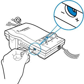 ADUSTING THE VOLUME FOR CALLS Step 3