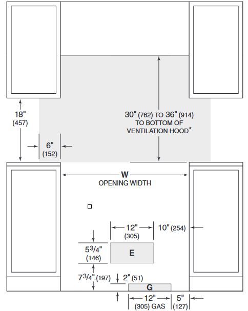 INSTALACE plynov&eacute;ho spor&aacute;ku předn&iacute; pohled