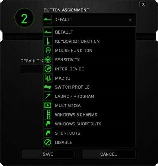 BUTTON ASSIGNMENT MENU (TUGMALARNI BIRIKTIRISH MENYUSI)