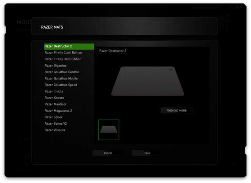 Razer Sichqoncha Gilamlari
