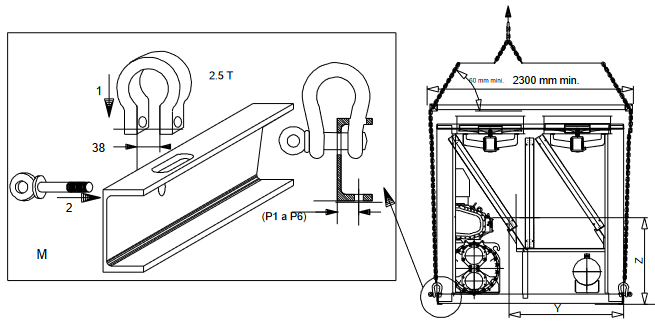 30GX 298-358 Instru&ccedil;&otilde;es de eleva&ccedil;&atilde;o Passo 1