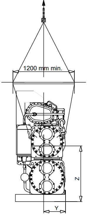 30HXC 310-375 Инструкции по подъему Шаг 1
