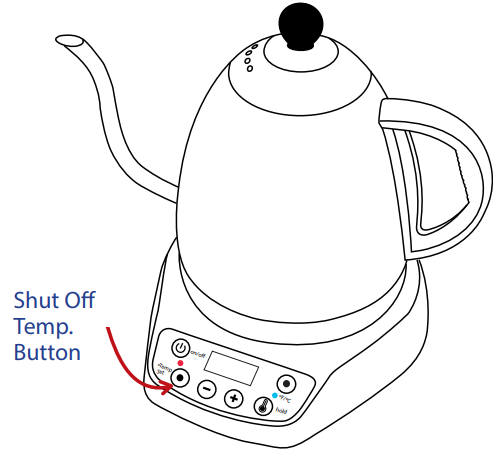 VERWENDUNG IHRES GER&Auml;TS - Abschalttemperatur einstellen