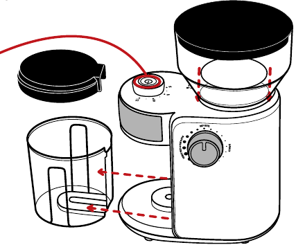 Menggunakan Penggiling Kopi - Langkah 2