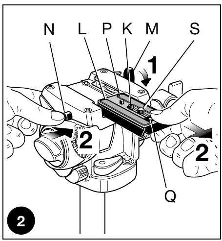 REMOVE QUICK RELEASE PLATE FROM HEAD 