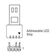 Header strip LED yang dapat dialamatkan
