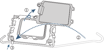 A CPU beszerel&eacute;se - 3. l&eacute;p&eacute;s