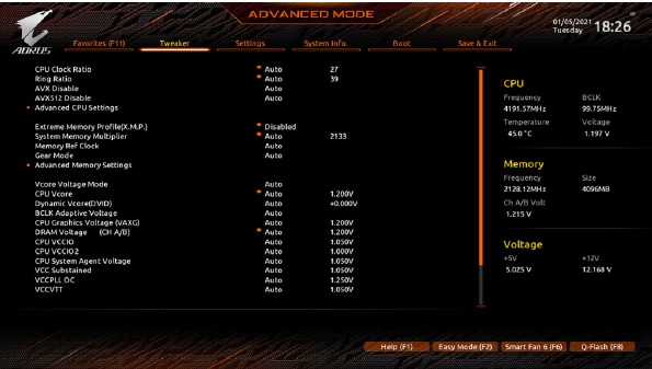 &Rho;ύ&theta;&mu;&iota;&sigma;&eta; BIOS - Tweaker