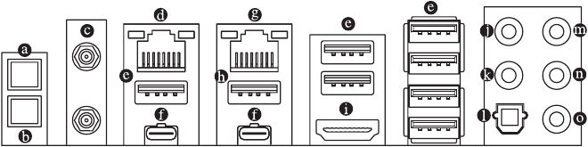 Conectorii panoului din spate