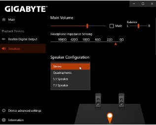 Configurarea difuzoarelor - Pasul 2