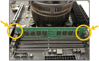 Instalarea unei memorii