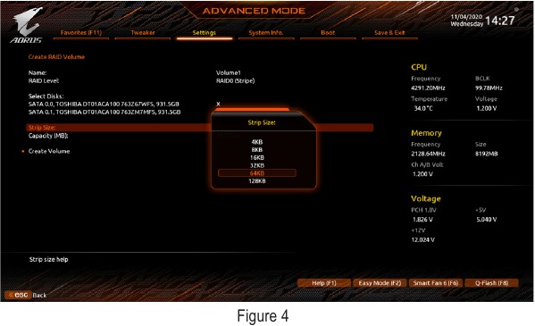Configurare RAID UEFI - Pasul 3