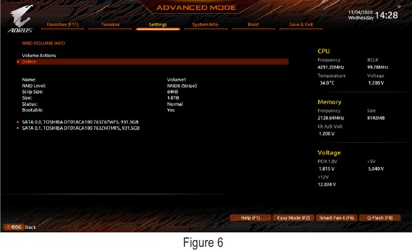 Configurare RAID UEFI - Pasul 5