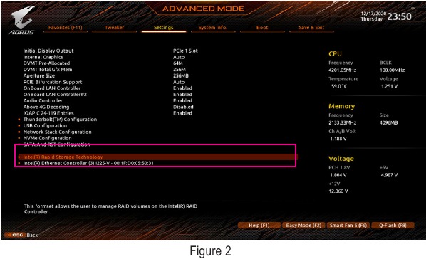 Configurare RAID UEFI - Pasul 1