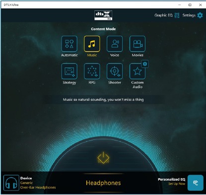 Utilizarea DTS:X Ultra