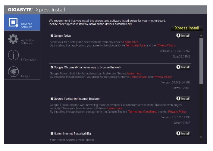 Drayverlarni o'rnatish