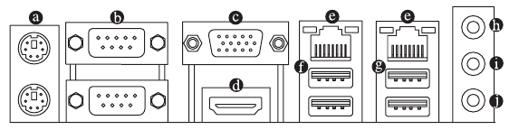 Conectores do painel traseiro