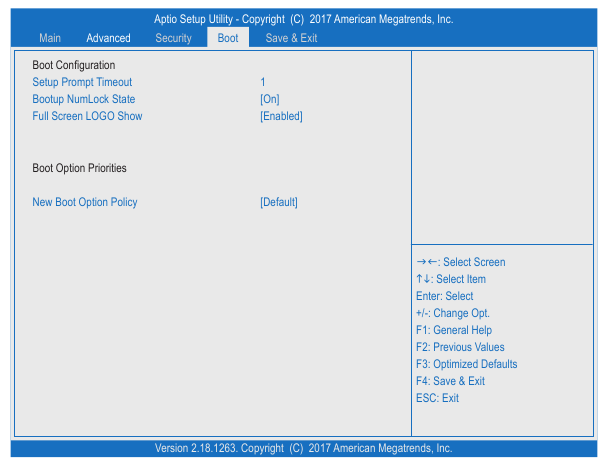 Configura&ccedil;&atilde;o do BIOS - Inicializa&ccedil;&atilde;o
