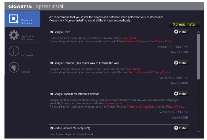 Instalace ovladačů