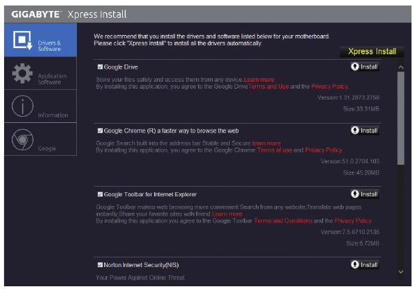 Drivers Installation