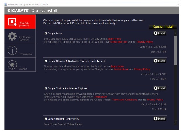 Drivers Installation