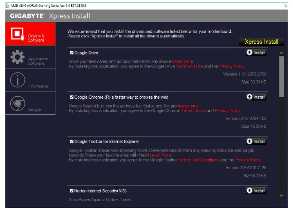Drivers Installation