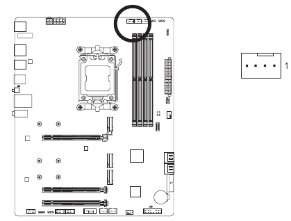 CPU_OPT (Header da Ventoinha da CPU/Bomba de Resfriamento a &Aacute;gua)