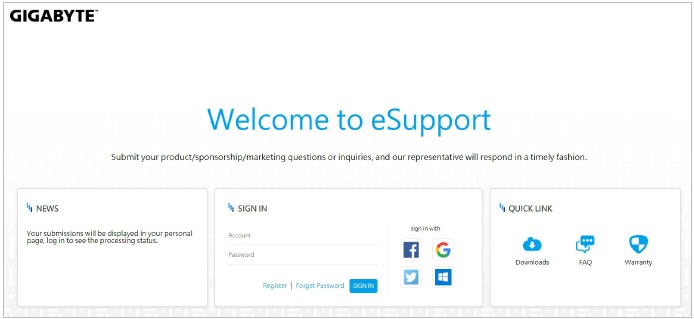 &Epsilon;&pi;&iota;&kappa;&omicron;&iota;&nu;&omega;&nu;ί&alpha; &mu;&epsilon; GIGABYTE eSupport