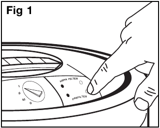 De filterindicator resetten