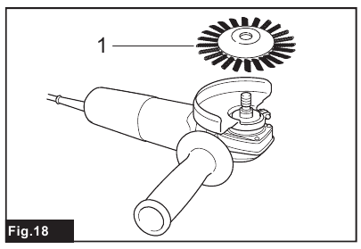 Operesheni na brashi ya gurudumu la waya