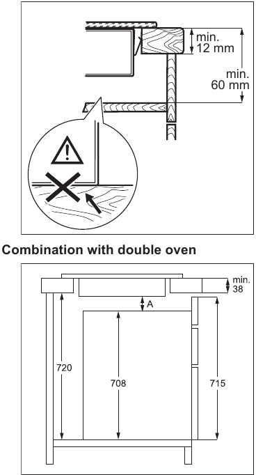 Asamblare - Combinare cu cuptor dublu