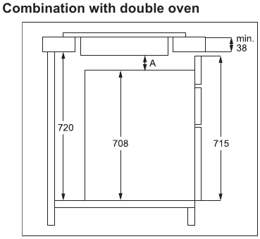 Assembly - Combination with double oven