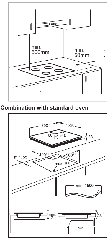 Assembly - Part 1 - Combination with standard oven