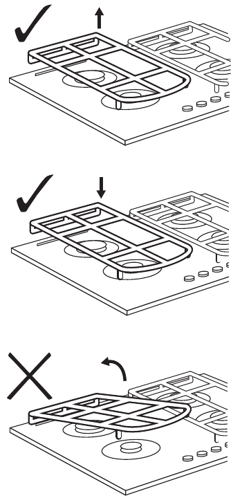 Removing pan supports