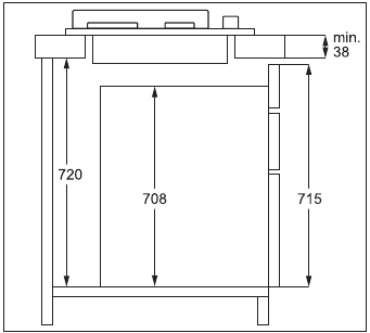 Kitchen unit with double oven