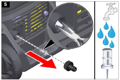 Safisha kichungi kwenye unganisho la maji
