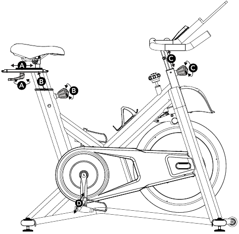 Como ajustar a bicicleta ergom&eacute;trica de ciclismo indoor