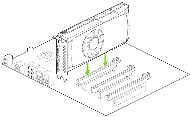 O'rnatish - 2-qadam - Grafik kartani ulang